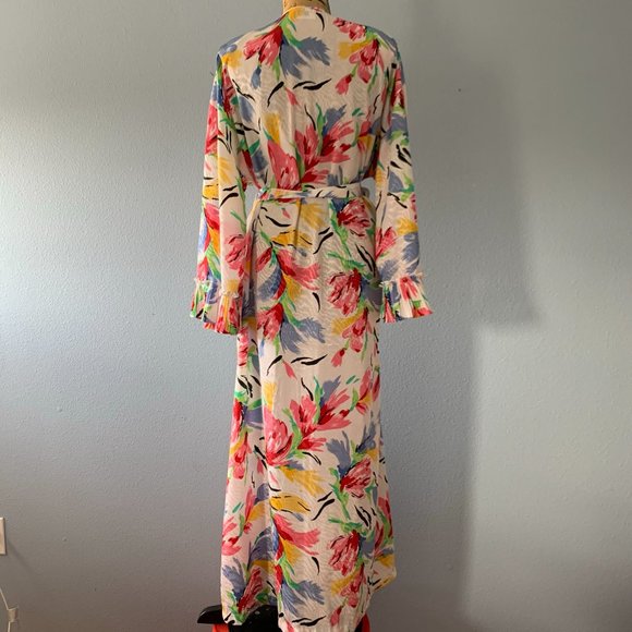 Vintage Mary Mcfadden Dressing Gown Robe - Picture 6 of 14